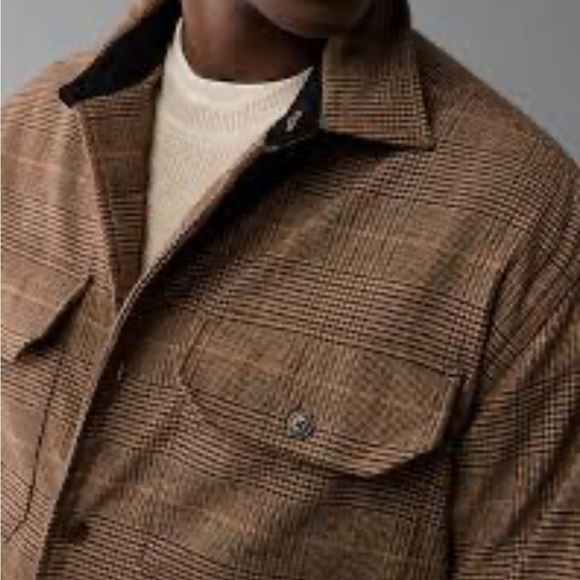 American Eagle Plaid Overshirt Size Medium - Picture 9 of 9